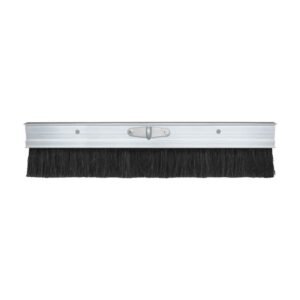 Cleaning Tools 7 36-inch concrete finishing broom with black polypropylene bristles on a concrete surface.