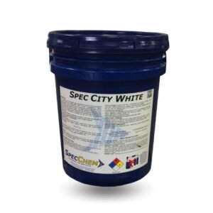 Tools 1 SpecChem SpecCity White concrete curing compound being sprayed on freshly poured concrete