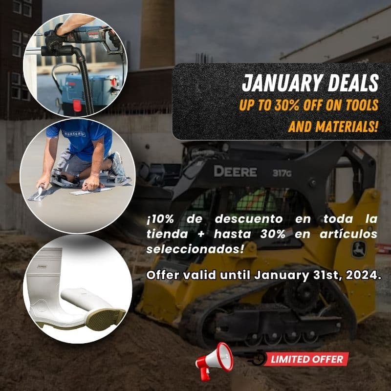 January Deals December Deals! Up to 30% OFF on tools and materials!